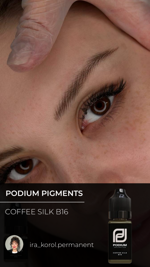 Podium sminktetováló pigment-Coffee Silk B16 - Image 5