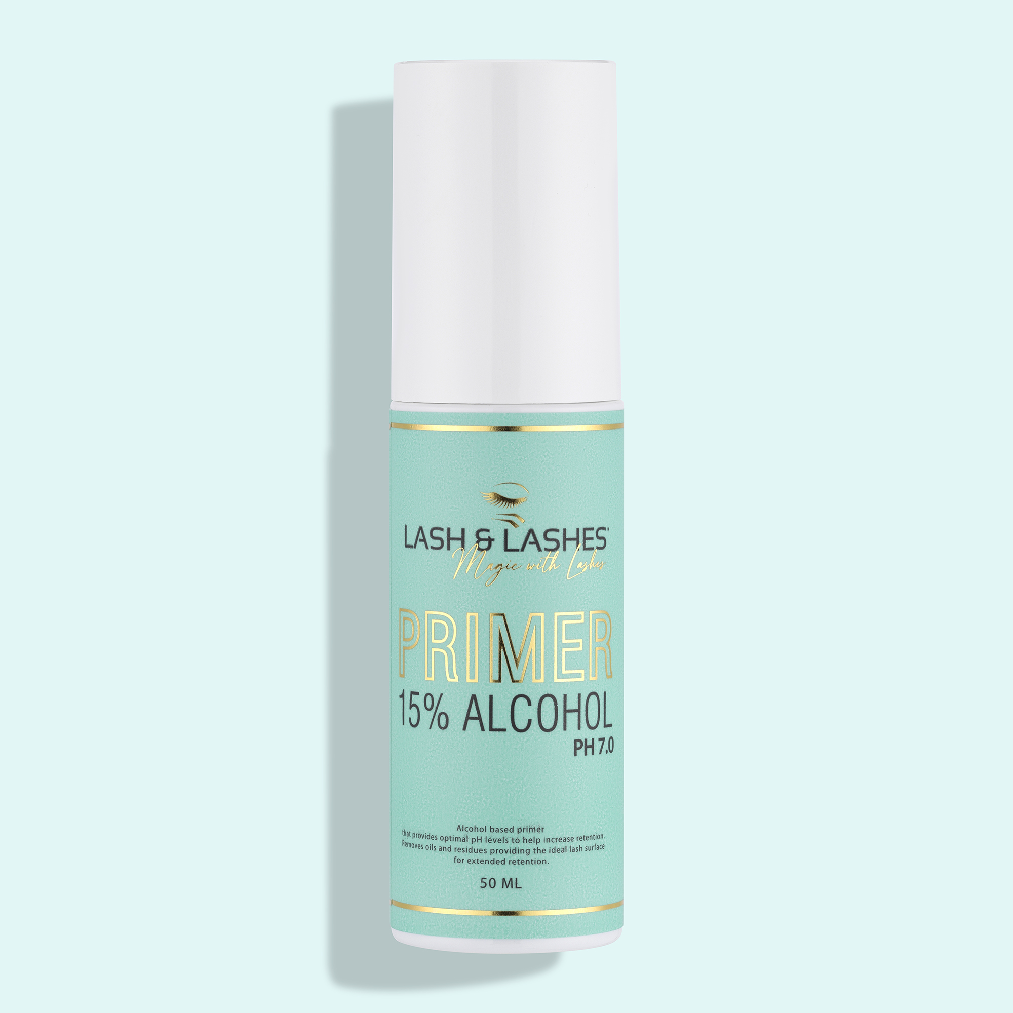 PH 7.0 - Ph Semleges Szempilla előkezelő, Zsírtalanító folyadék, Primer 50 ml.
