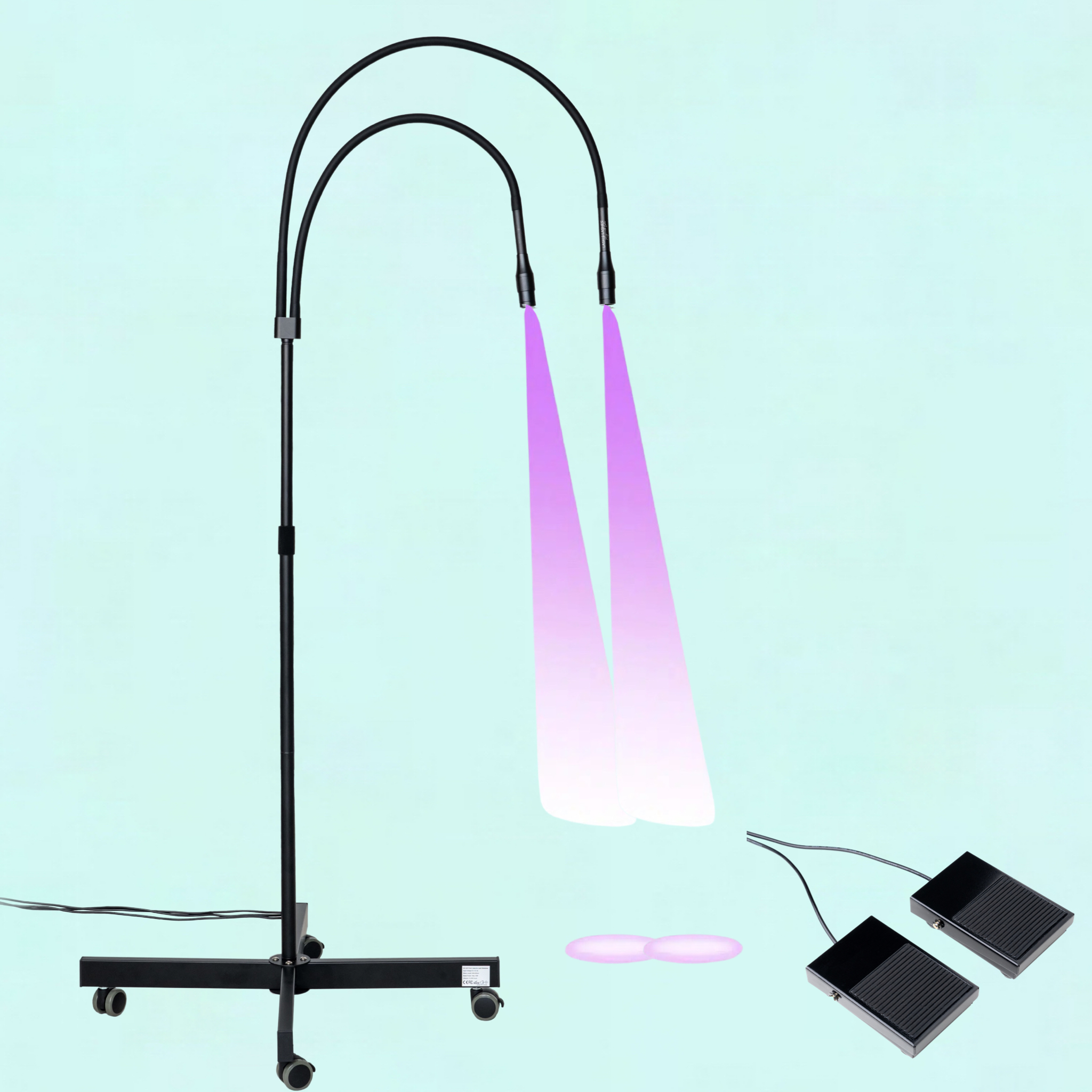 Duplafejes UV / LED Lámpa Állítható Fókusszal