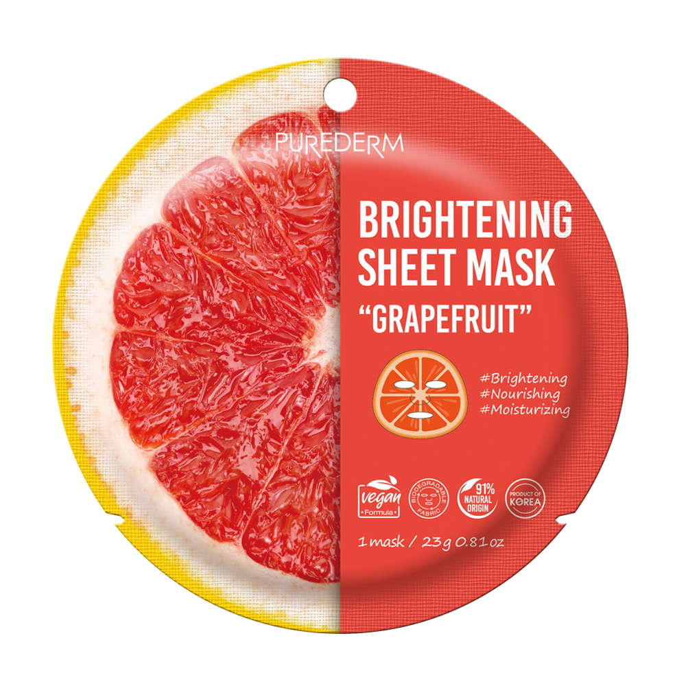 Fényesítő Szövetmaszk "Grapefruit"