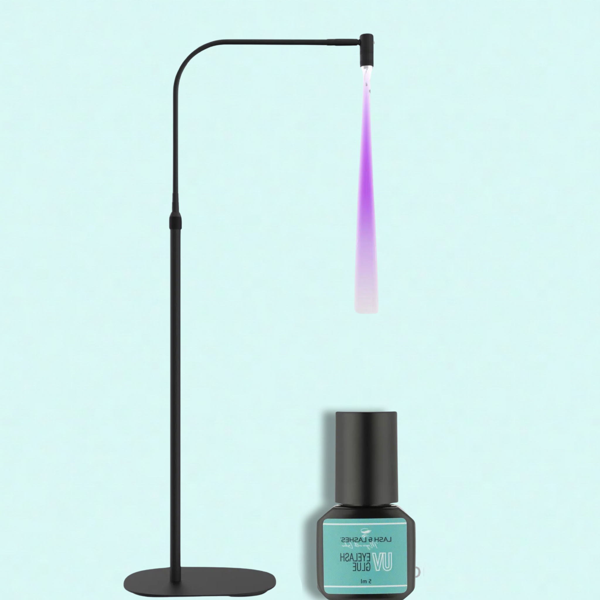 Forgatható Fejű UV / LED Lámpa Állítható Fényerővel és Fókusszal + UV / LED Clear Szempillaragasztó 3g.