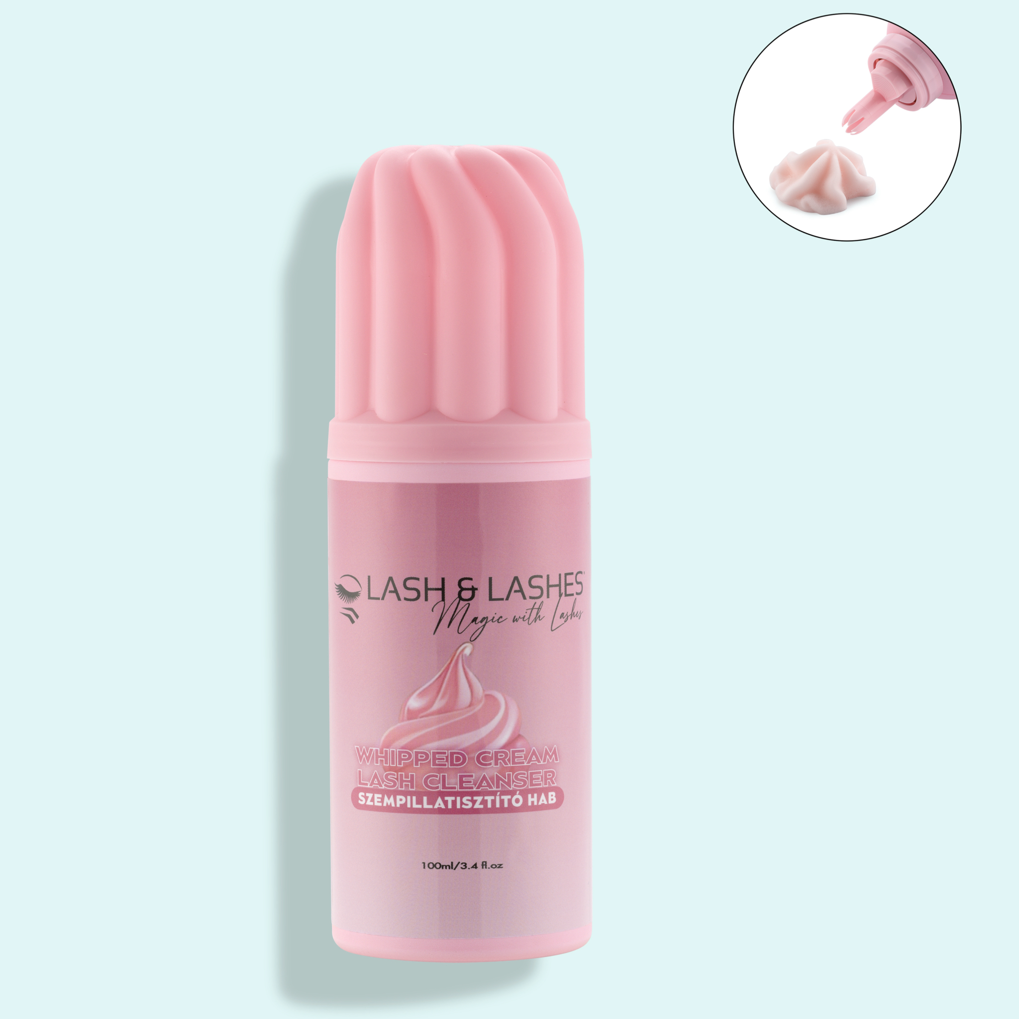 Whipped Cream Tejszínhab Állagú Lash Sampon – 100 ml